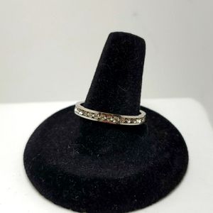 925 sterling silver CZ bands